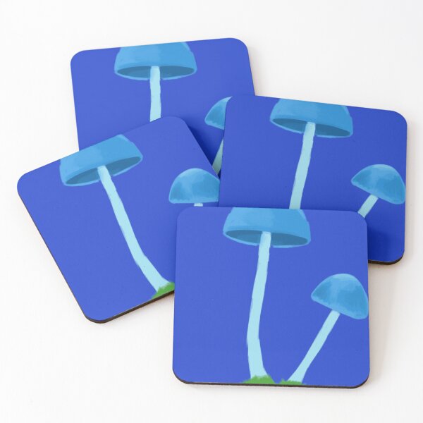 Item preview, Vibrant Blue Mushrooms designed and sold by MarineCanvas.
