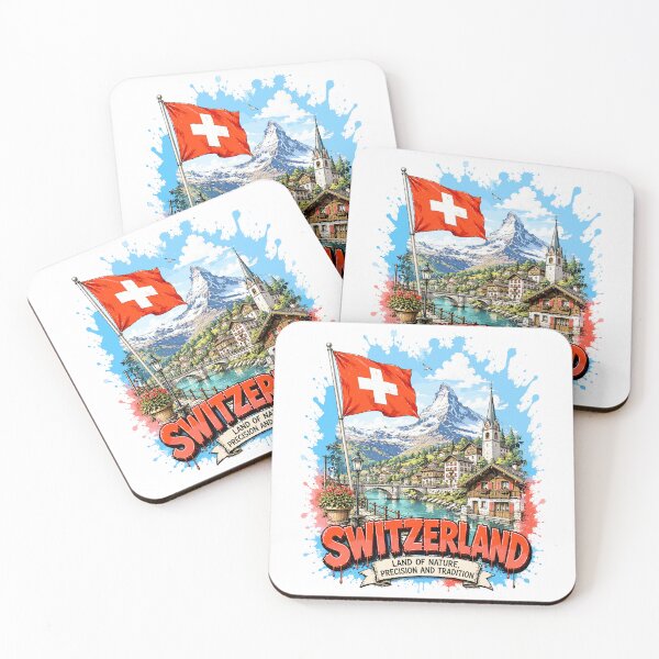 Item preview, Switzerland Urban Graffiti Travel Vintage Design designed and sold by AtuqStudio.