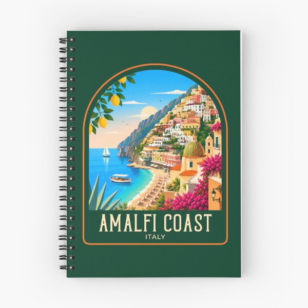 Item preview, Amalfi Coast Vintage Travel Illustration designed and sold by HomeLivingCo.