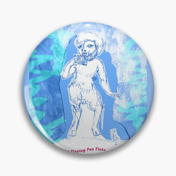 Item preview, Playing Pan Flute (Original Art Drawing by ACCI) designed and sold by VanyssaGraphics.