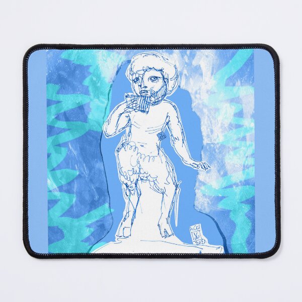 Item preview, Playing Pan Flute (Original Art Drawing by ACCI) designed and sold by VanyssaGraphics.