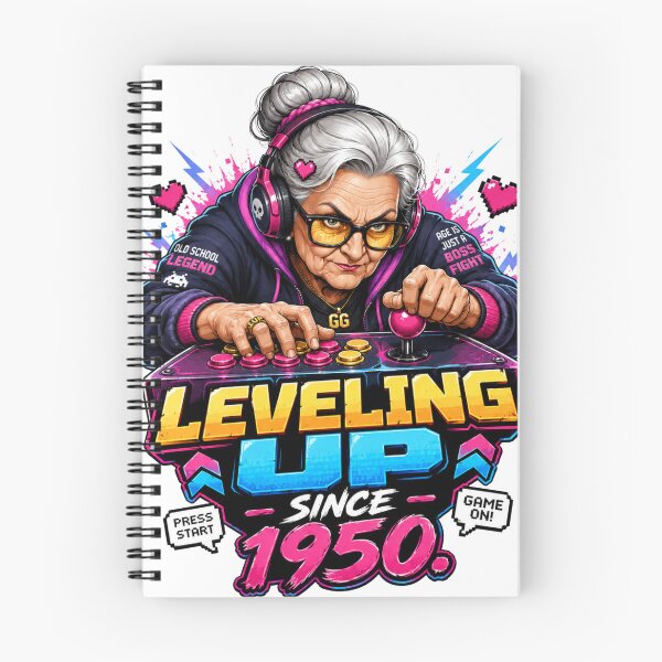 Item preview, Leveling Up Since 1950 – Funny Gamer Grandma designed and sold by Quirky Gaps.