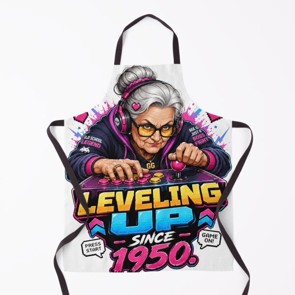 Item preview, Leveling Up Since 1950 – Funny Gamer Grandma designed and sold by Quirky Gaps.