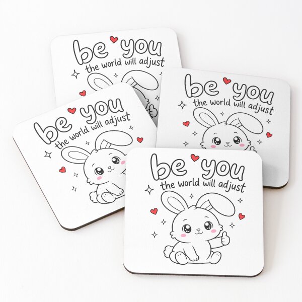 Item preview, Cute Kawaii Bunny Positive Affirmation | Wholesome Self Love Quote Aesthetic designed and sold by Dulxoz.