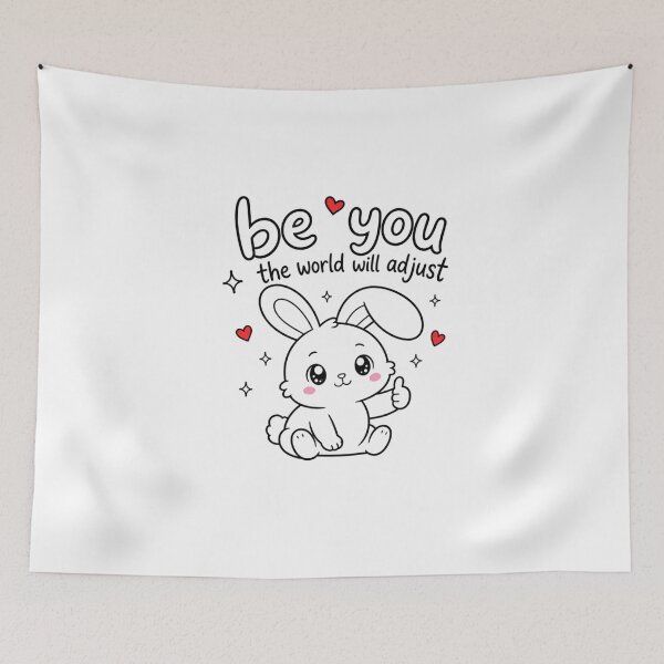 Item preview, Cute Kawaii Bunny Positive Affirmation | Wholesome Self Love Quote Aesthetic designed and sold by Dulxoz.