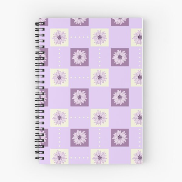 Item preview, Lavender Daisy Checker Pattern | Soft Purple Floral Retro Seamless designed and sold by Dino-Lune.