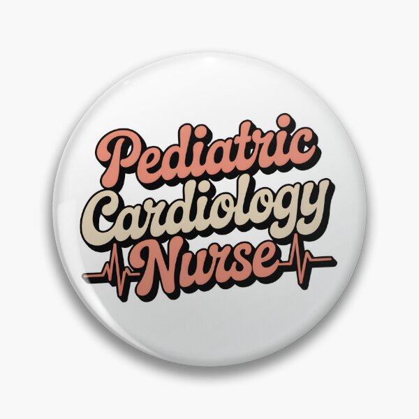 Item preview, Pediatric Cardiology Nurse Retro Heartbeat Typography designed and sold by DariaOltes.