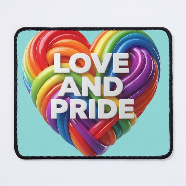 Item preview, PRIDE RAINBOW HEART - LOVE AND PRIDE designed and sold by ToxicInkArt.