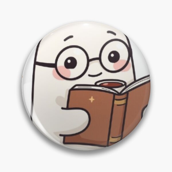 Item preview, Cute Ghost Reading Book Kawaii Sticker | Cozy Book Lover Ghost designed and sold by Stylestickers55.