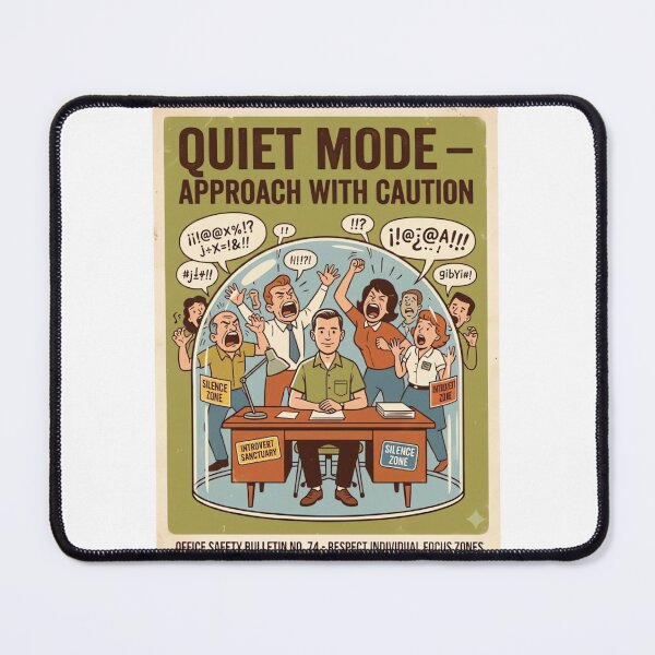 Item preview, Funny Vintage Introvert Office Design designed and sold by urbinet.
