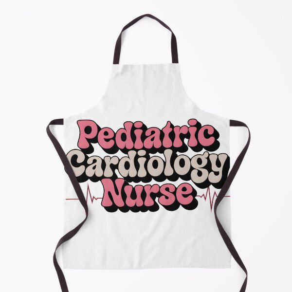 Item preview, Pediatric Cardiology Nurse Retro Heartbeat Typography designed and sold by DariaOltes.