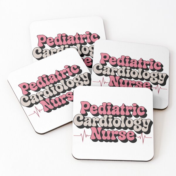 Item preview, Pediatric Cardiology Nurse Retro Heartbeat Typography designed and sold by DariaOltes.