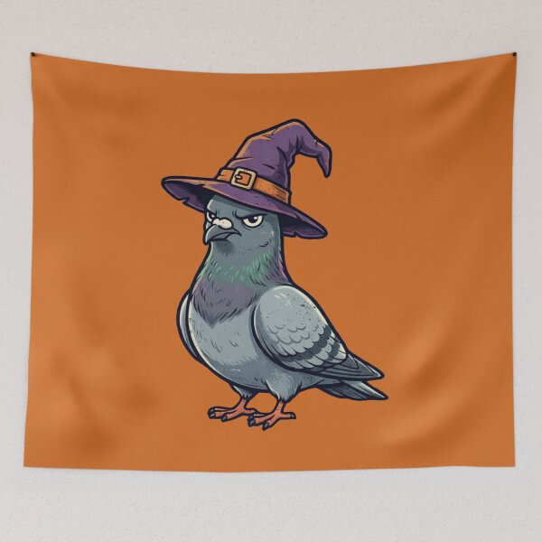 Item preview, Resting Witch Face Pigeon designed and sold by azule1.
