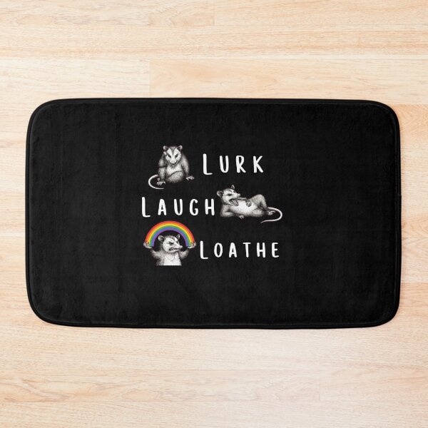 Item preview, Lurk Laugh Loathe Possum Meme Humor Quote designed and sold by elderberry.