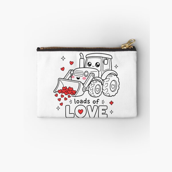 Item preview, Kawaii Tractor Loads Of Love | Wholesome Farm Construction Valentine Aesthetic designed and sold by Dulxoz.