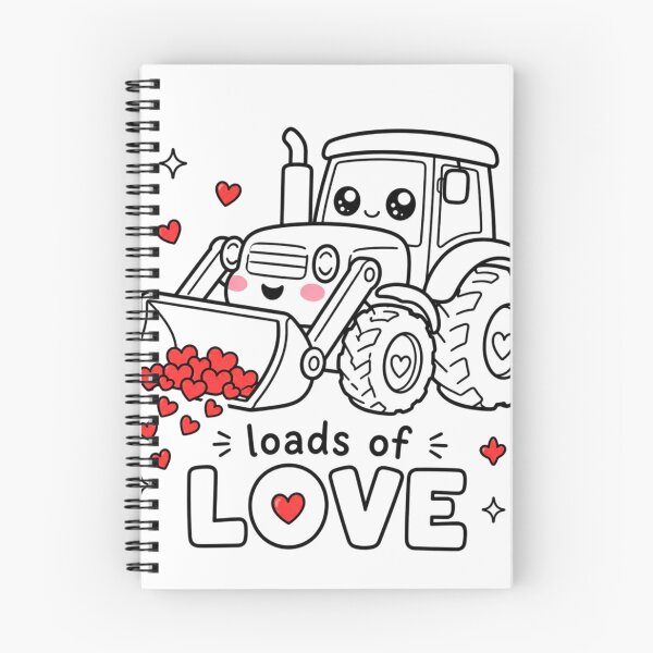 Item preview, Kawaii Tractor Loads Of Love | Wholesome Farm Construction Valentine Aesthetic designed and sold by Dulxoz.
