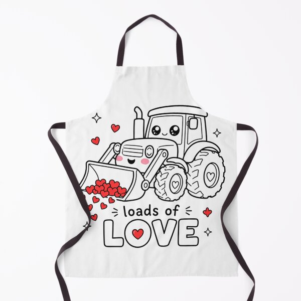 Item preview, Kawaii Tractor Loads Of Love | Wholesome Farm Construction Valentine Aesthetic designed and sold by Dulxoz.