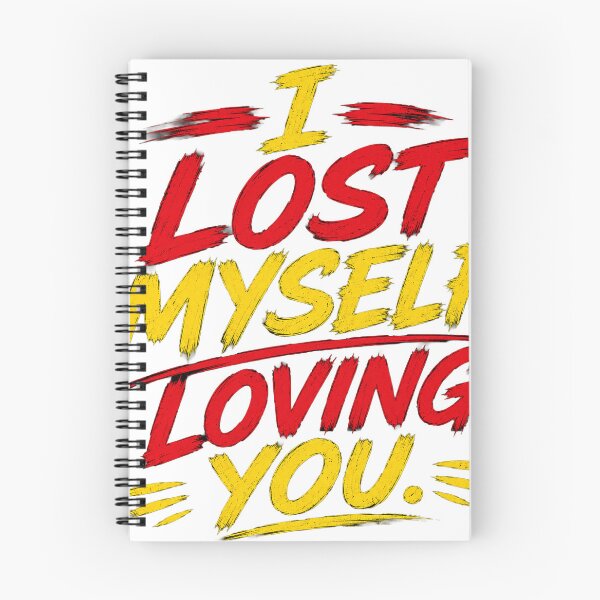 Item preview, I Lost Myself Loving You – Emotional Typography Quote T-Shirt Design designed and sold by Saraisha Studio.