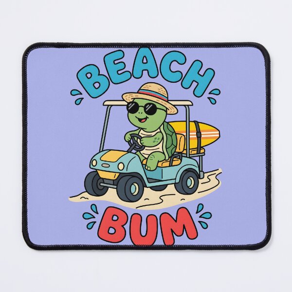 Item preview, Beach Bum – Cute Surf Turtle Driving Design designed and sold by Sea Gem.