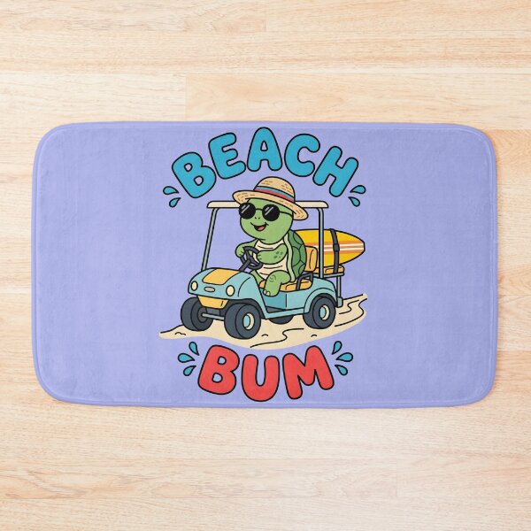 Item preview, Beach Bum – Cute Surf Turtle Driving Design designed and sold by Sea Gem.