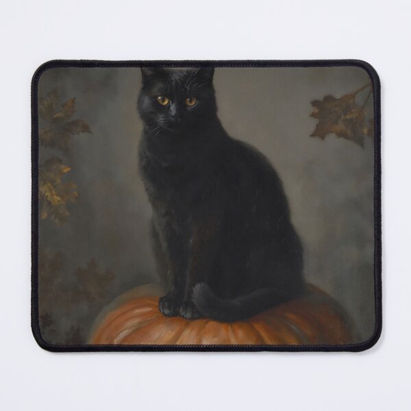 Item preview, Black Cat on Pumpkin Gothic Halloween Autumn Art designed and sold by DarkHolyQueen.