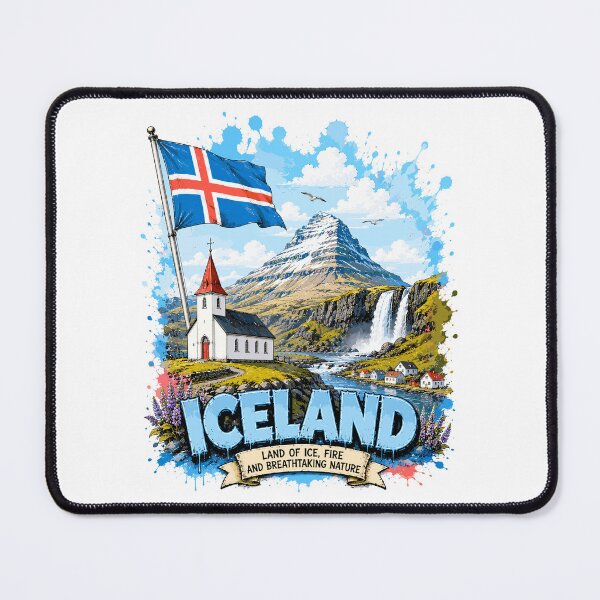 Item preview, Iceland Urban Graffiti Travel Vintage Design designed and sold by AtuqStudio.