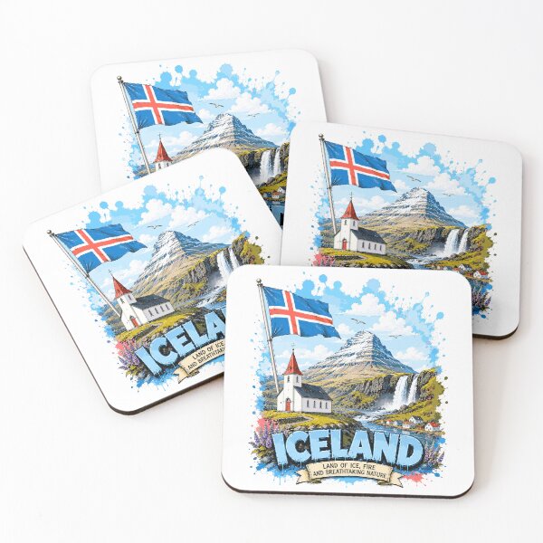 Item preview, Iceland Urban Graffiti Travel Vintage Design designed and sold by AtuqStudio.