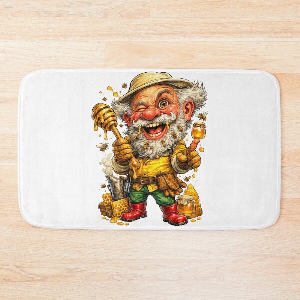 Item preview, Funny Beekeeper Cartoon designed and sold by AlexLineArt.