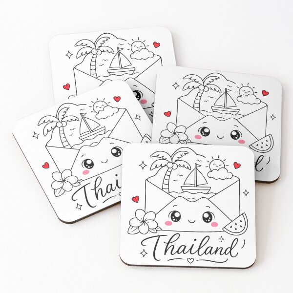 Item preview, Cute Thailand Travel Envelope | Kawaii Tropical Vacation Wanderlust Aesthetic designed and sold by Dulxoz.