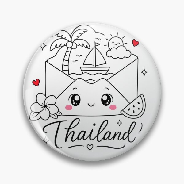 Item preview, Cute Thailand Travel Envelope | Kawaii Tropical Vacation Wanderlust Aesthetic designed and sold by Dulxoz.
