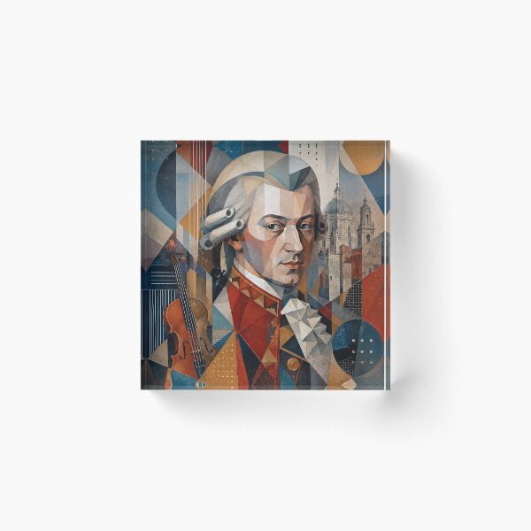 Item preview, Mozart, Austrian composer painting. designed and sold by GalleryKauffeld.