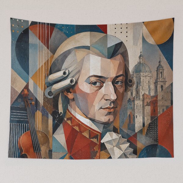 Artikelvorschau, Mozart, österreichischer Komponist und Maler. entworfen und verkauft von GalleryKauffeld.