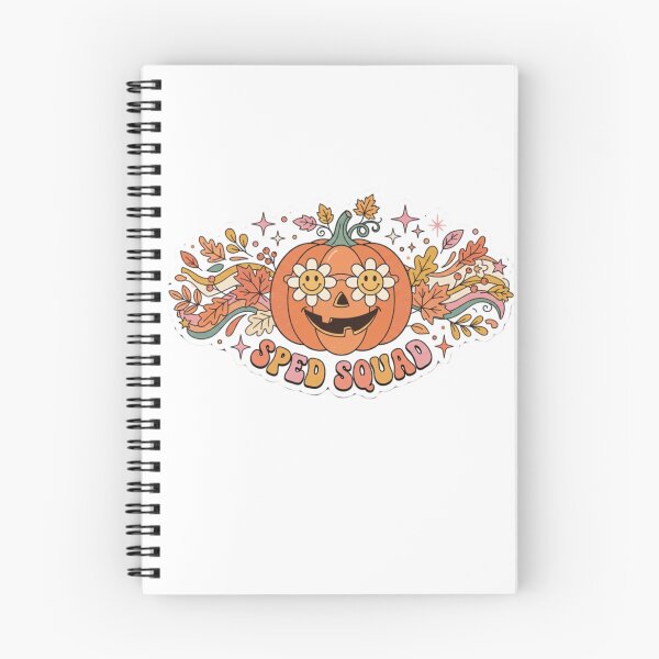 Item preview, Groovy Retro SPED Squad Cute Halloween Pumpkin designed and sold by ThreadLogicCo.