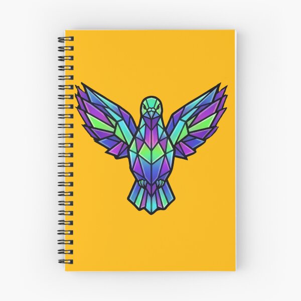 Item preview, Stained Glass Pigeon Geometric Bird Art designed and sold by azule1.