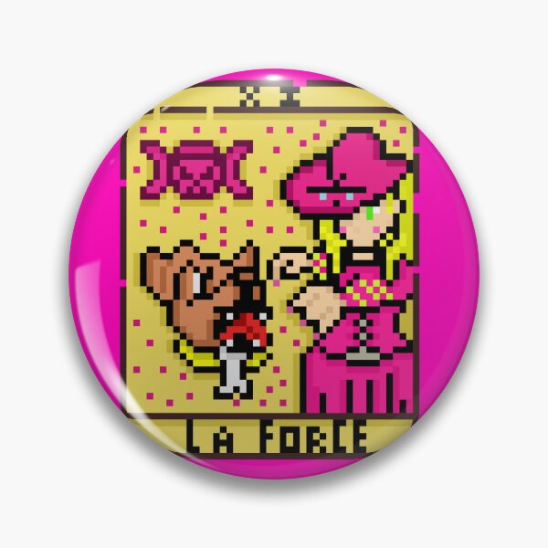 Item preview, Strength Tarot Card La Force Pixel Art designed and sold by RetroRlx.