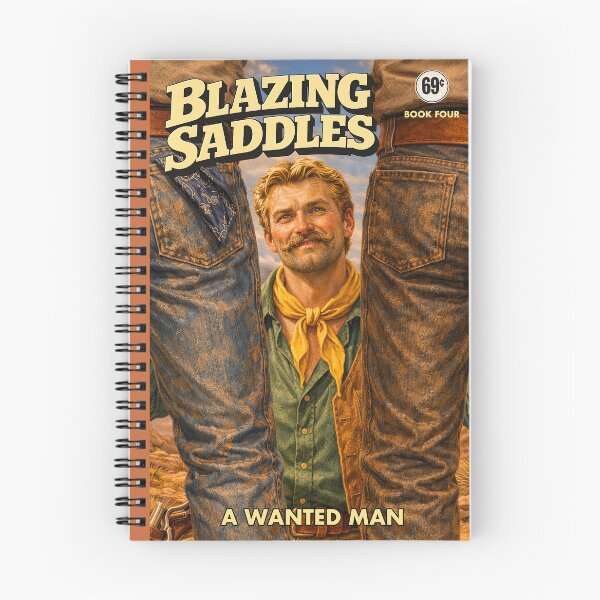 Item preview, Blazing Saddles - Book Four - A Wanted Man designed and sold by TheBackRack.