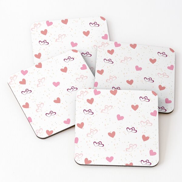 Item preview, Romantic Hearts and Sparkling Stars Pattern designed and sold by STKdesign62.