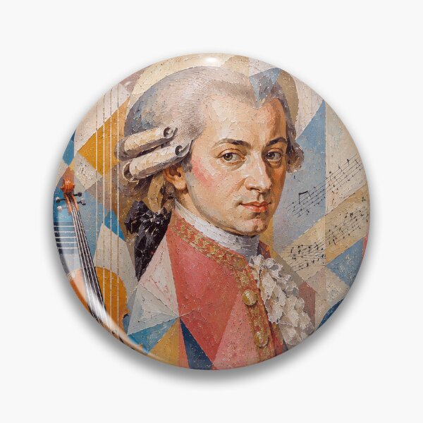 Item preview, Austrian composer Wolfgang Mozart painting. designed and sold by GalleryKauffeld.