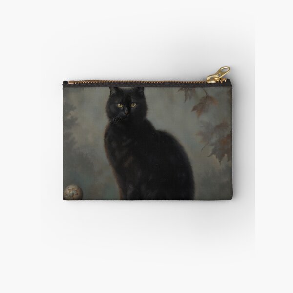 Item preview, Black Cat on Fence Halloween Pumpkin Autumn Art designed and sold by DarkHolyQueen.