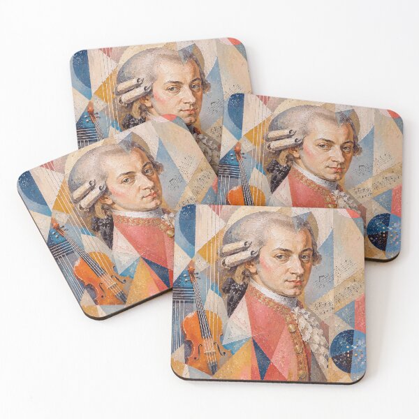 Item preview, Austrian composer Wolfgang Mozart painting. designed and sold by GalleryKauffeld.