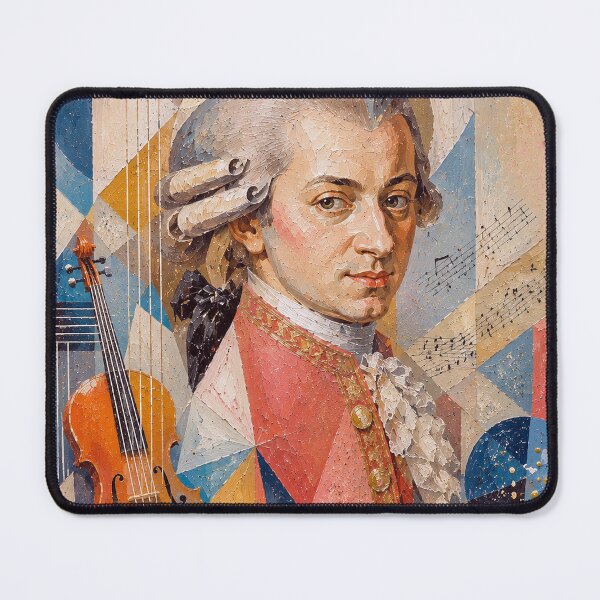Item preview, Austrian composer Wolfgang Mozart painting. designed and sold by GalleryKauffeld.