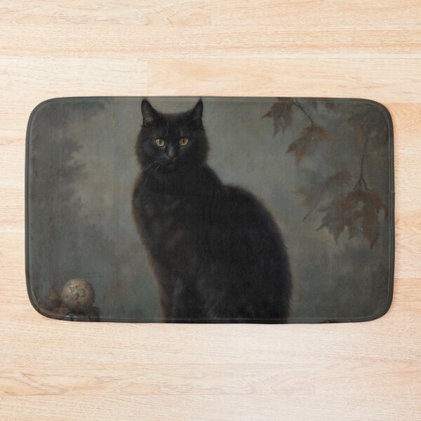 Item preview, Black Cat on Fence Halloween Pumpkin Autumn Art designed and sold by DarkHolyQueen.