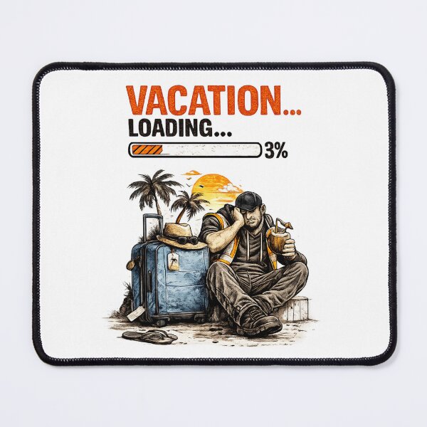 Item preview, Vacation Loading... 3% | Funny Warehouse Worker T-Shirt designed and sold by LukWer.