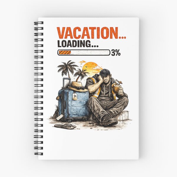 Item preview, Vacation Loading... 3% | Funny Warehouse Worker T-Shirt designed and sold by LukWer.