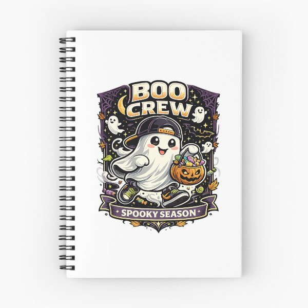 Item preview, Boo Crew Cute Ghost Halloween Vector designed and sold by wizooo411.