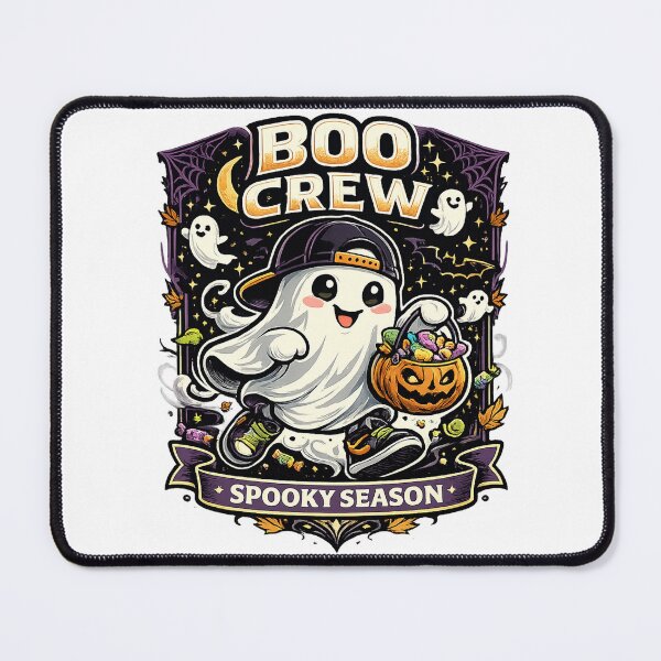 Item preview, Boo Crew Cute Ghost Halloween Vector designed and sold by wizooo411.