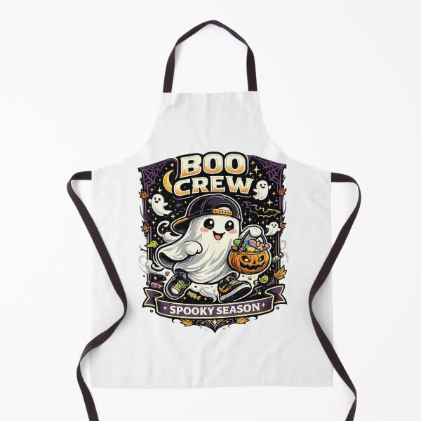 Item preview, Boo Crew Cute Ghost Halloween Vector designed and sold by wizooo411.