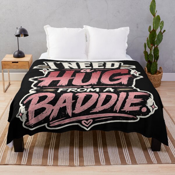 Item preview, I Need a Hug From a Baddie Shirt for Women | Funny Cute Meme Graphic Tee | Trendy Streetwear designed and sold by littlestore.
