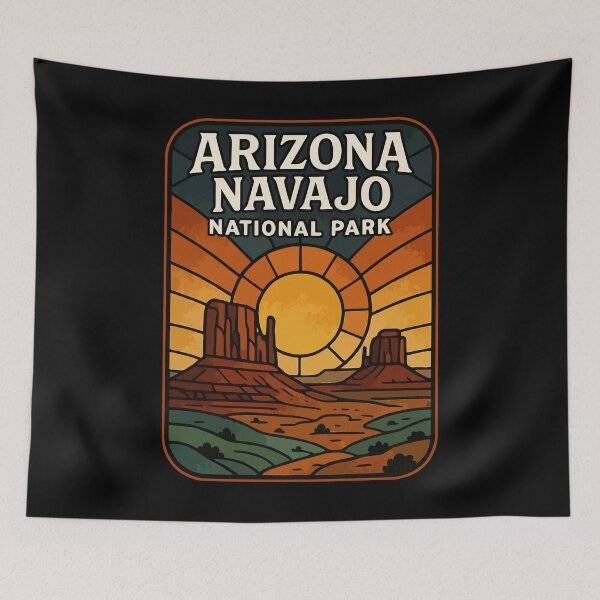 Item preview, Navajo Arizona National Park Stained Glass Art designed and sold by TomFrontierArt.
