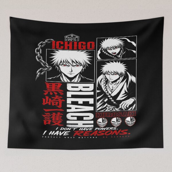 Item preview, Ichigo Kurosaki -I Don't Have Powers I Have Reasons- Aesthetic  Design designed and sold by Trinidesigns123.